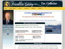 Tablet Screenshot of franklincountytaxcollector.com